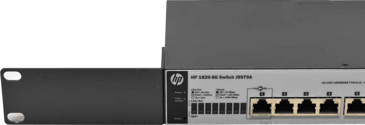 HP 1820-8G J9979A 8-Port RJ-45 GE Switch no PSU +Rack Ears