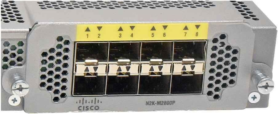 Cisco Nexus N2K-C2232TM-E-10GE 68-4482-05 32-Port RJ-45 10GE Fabric Extender 4x 10G SFP+ red PSUs +Rack Ears