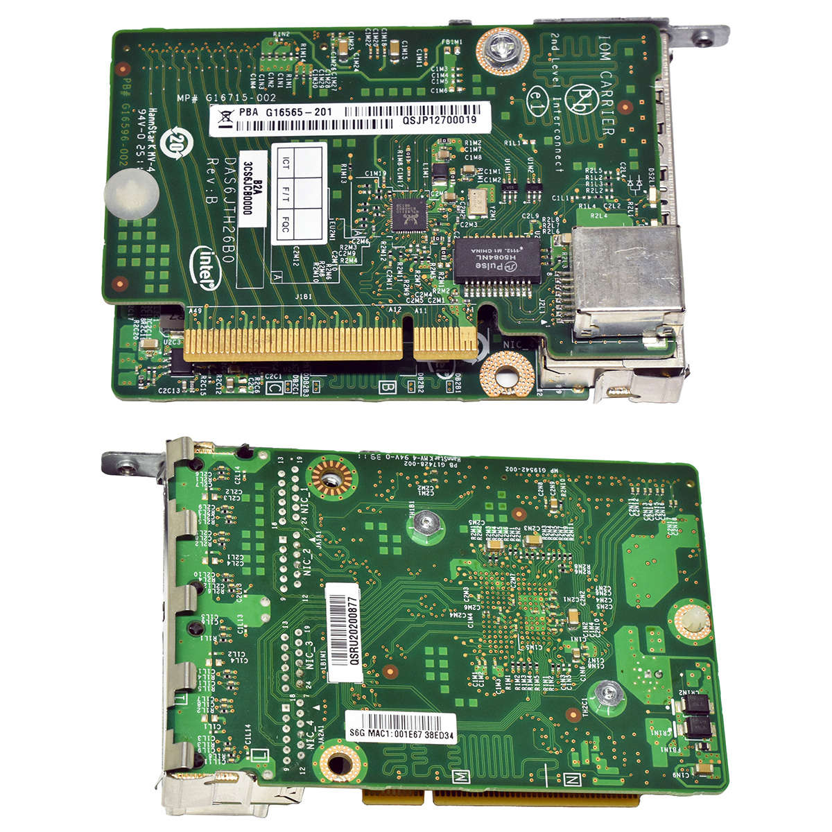 Intel-G15234-250-Quad-Port-RJ-45-GE-NIC-Intel-G165-006.jpg Intel G15234-250 Quad-Port RJ-45 GE NIC + Intel G16565-201 Carrier Card Single-Port RJ-45 GE