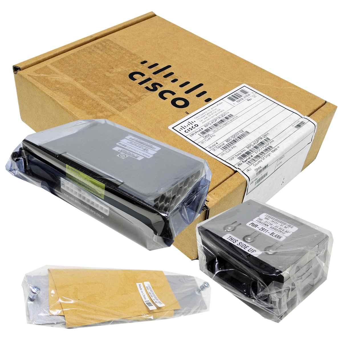 Cisco RPS-ADPTR-2911= Adapter für externes RPS Netzteil + montage Kit neu