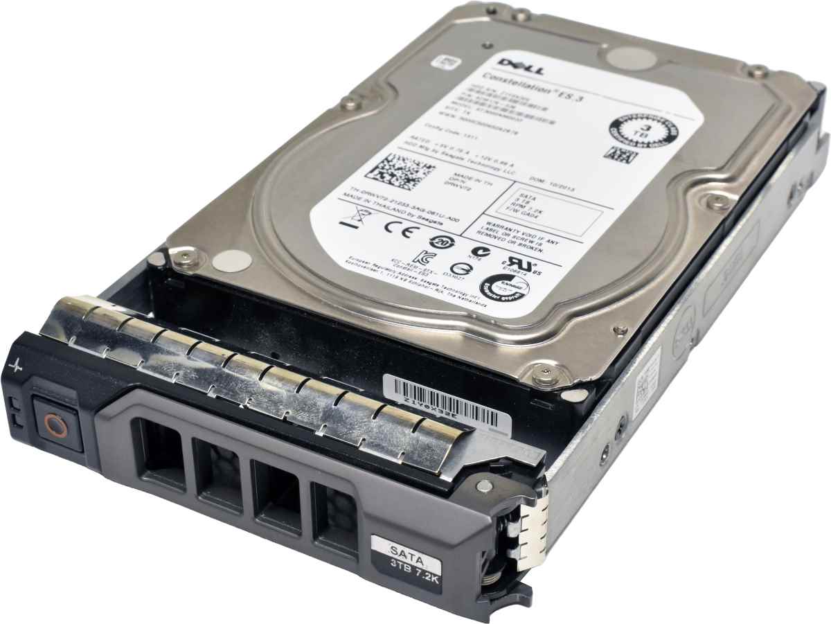Dell Seagate Constellation ES.3 3TB 0RWV72 ST3000NM0033 3.5" 7.2K 6G SATA HDD + Dell Caddy 0X968D