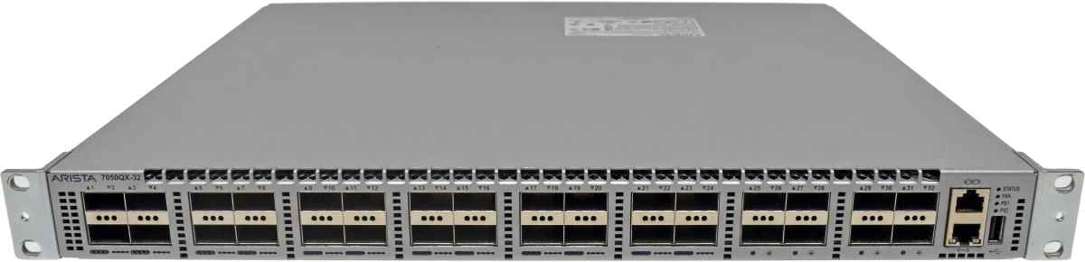 Arista DCS-7050QX-32-R 32-Port QSFP+ 40G Ethernet Switch +Rack Ears
