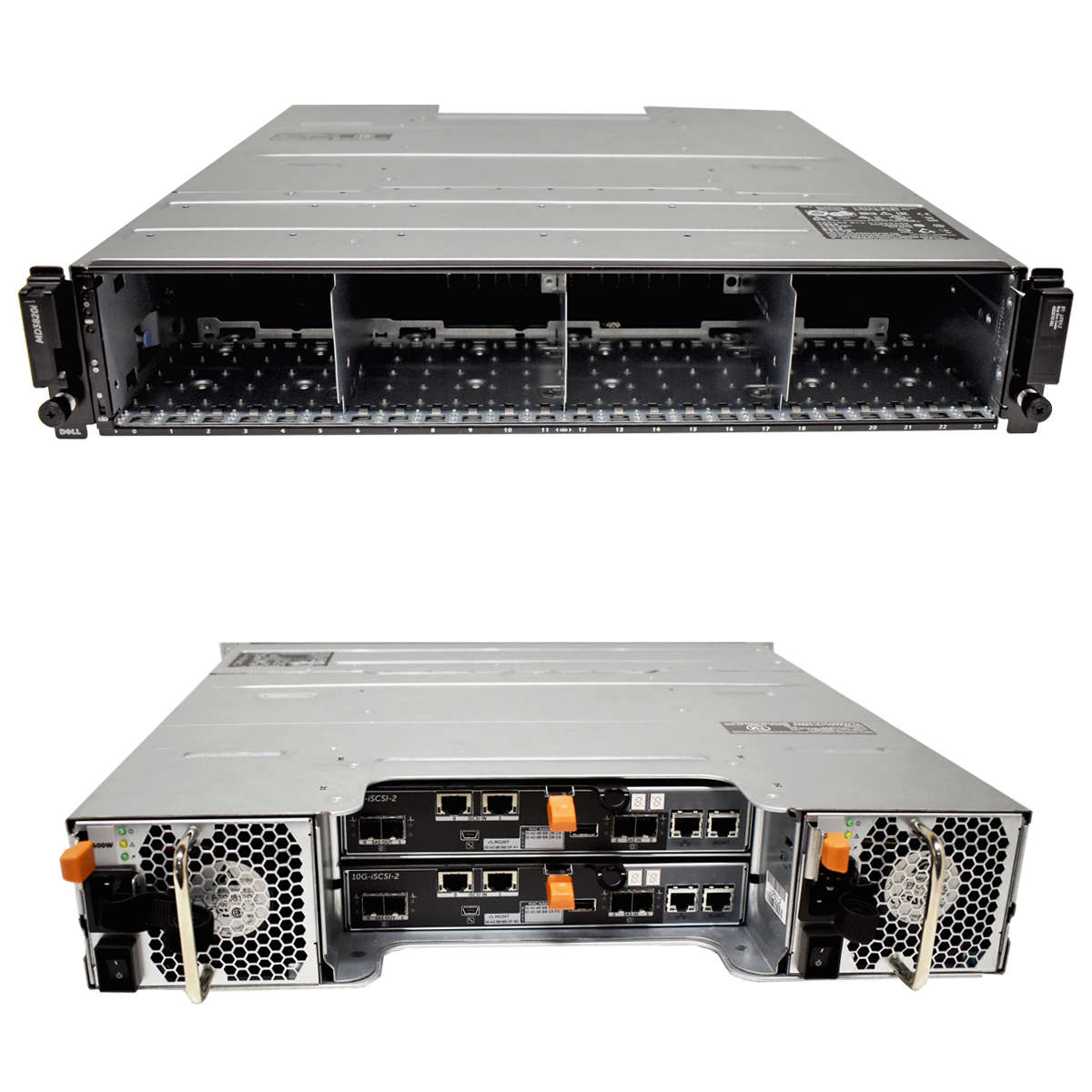 Dell-PowerVault-MD3820i-2xController-ISCSI-10G-7YJ-001.jpg Dell PowerVault MD3820i 2xController ISCSI 10G 7YJ34 2x PSU 24 Bay 2,5