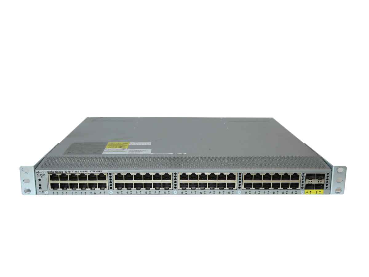 Cisco Nexus N2K-C2248TP-1GE 48-Port GE Fabric Extender 4x SFP+ 4x GBICs PSUs Rack Ears