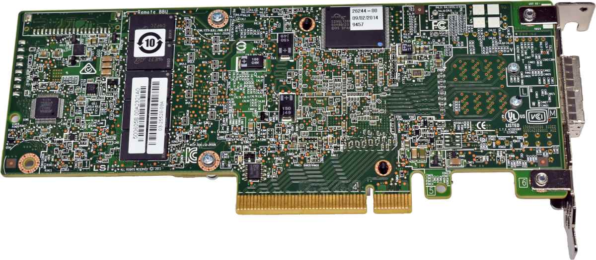 Fujitsu LSI PRAID EP420e Dual-Port 12Gb PCIe x8 3.0 SAS/SATA RAID Controller +Cache +BBU LP