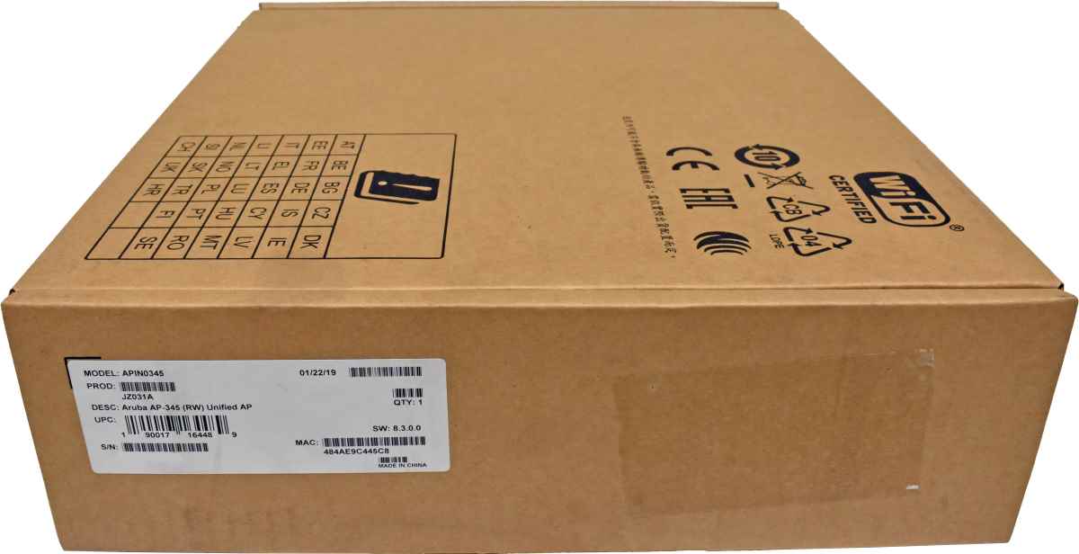 Aruba APIN0345 AP-345 Dual Radio 5-GHz 802.11ac 4x4 MIMO WLAN Access Point NEW Aruba APIN0345 AP-345 Dual Radio 5-GHz 802.11ac 4x4 MIMO WLAN Access Point NEW