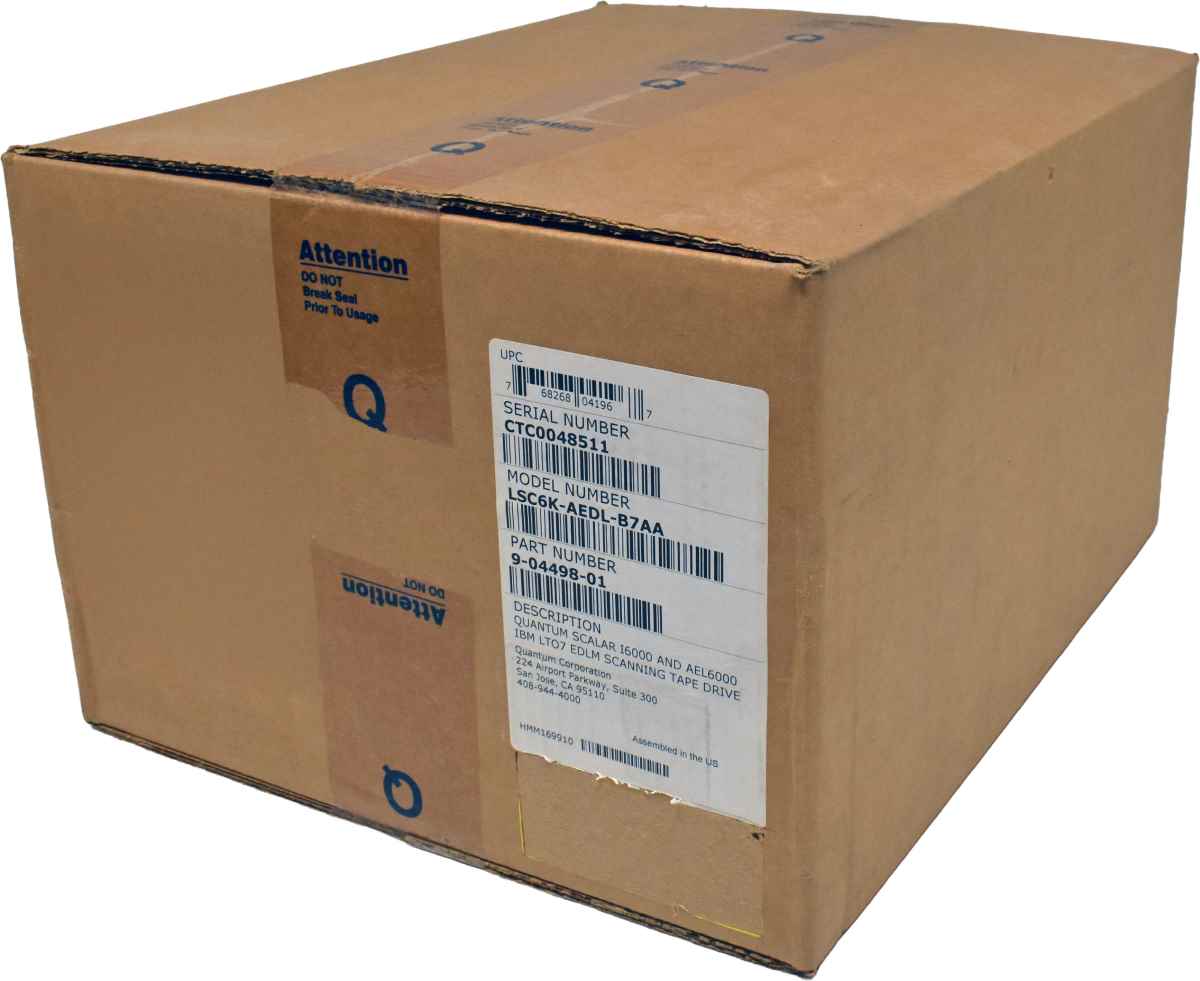 Quantum LSC6K-AEDL-B7AA 9-04498-01 8-01437-01 LTO-7 FH FC 8G LC Duplex Tape Drive for I600 AEL6000 NEW NEU Quantum LSC6K-AEDL-B7AA 9-04498-01 8-01437-01 LTO-7 FH FC 8G LC Duplex Tape Drive for I600 AEL6000 NEW NEU