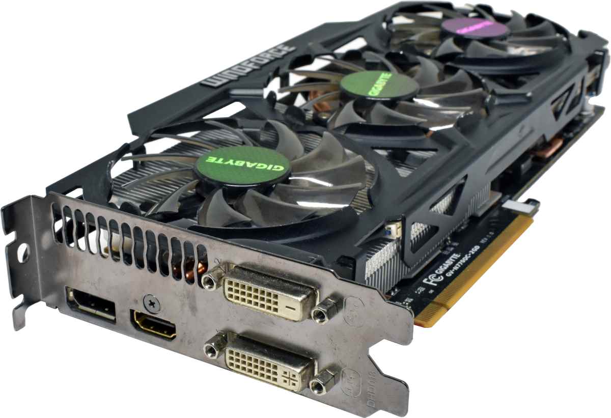 Gigabyte Windforce NVIDIA GeForce GTX770 Graphics Card GV-N770OC-2GD GK104 2GB GDDR5 PCIe 3.0 x16 Gigabyte Windforce NVIDIA GeForce GTX770 Graphics Card GV-N770OC-2GD GK104 2GB GDDR5 PCIe 3.0 x16