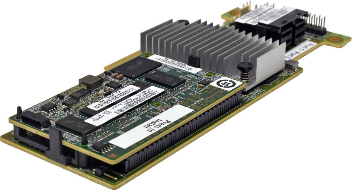 IBM ServeRAID M5210 12G RAID Controller 46C9111 +SAS Cable +Cache +BBU