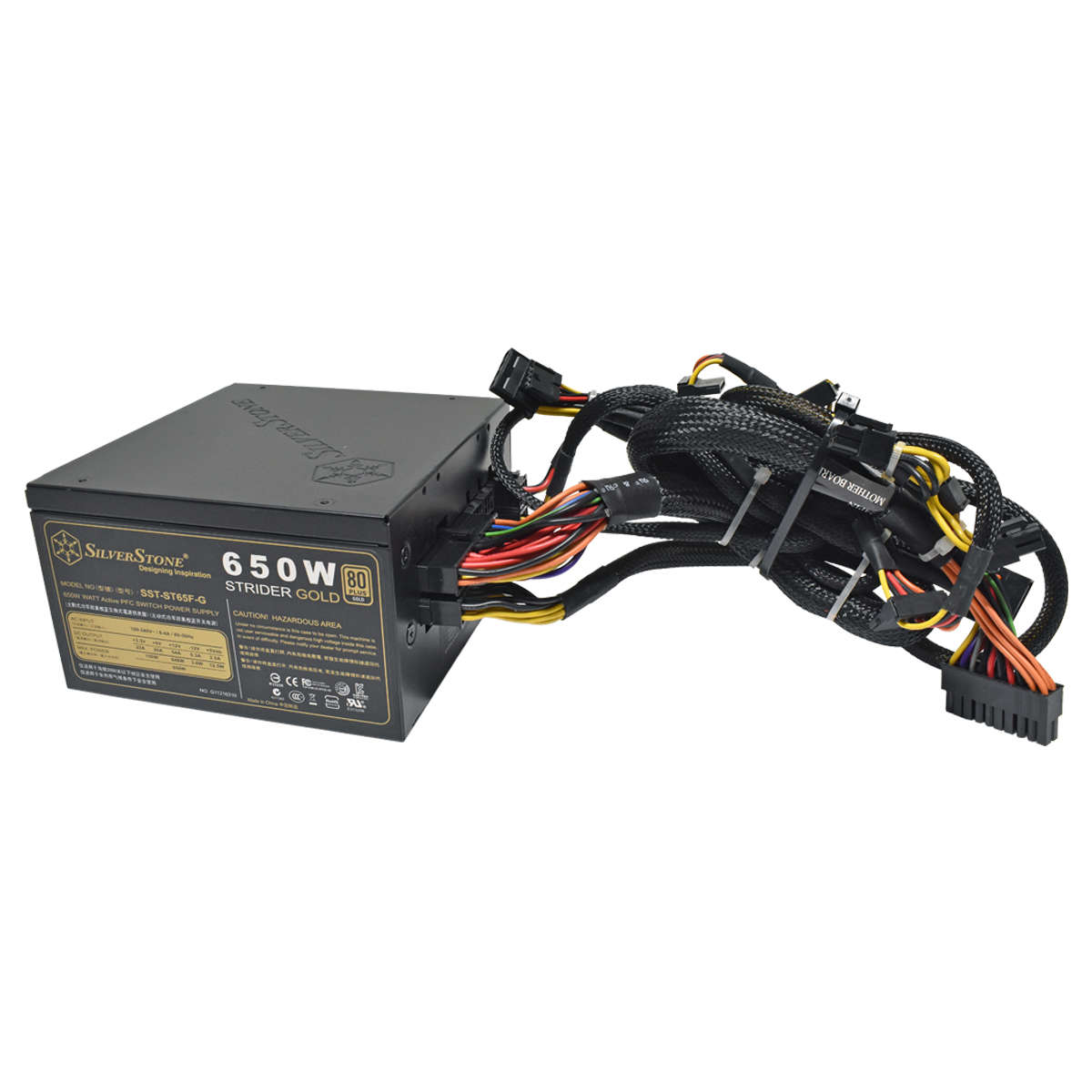 SilverStone-SST-ST65F-GS-v-1-1-Strider-Gold-S-Seri-003.jpg SilverStone SST-ST65F-GS v 1.1 Strider Gold S Series 80 PLUS Gold, 650 W Netzteil + Kabel