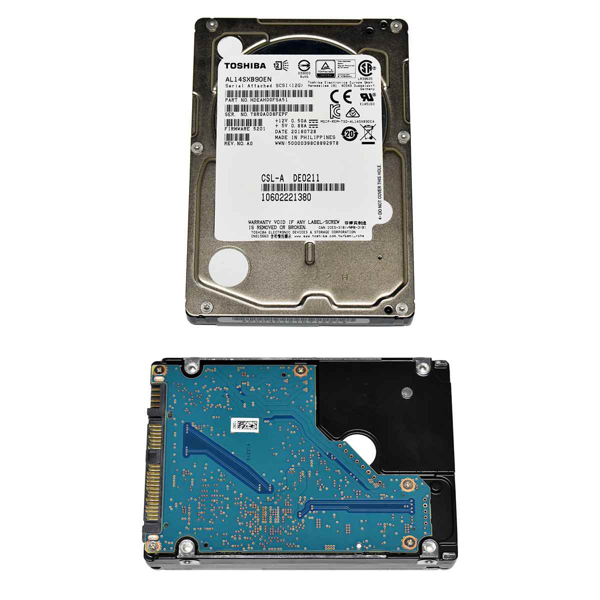 Toshiba AL14SXB90EN HDEAH00FSA51 900GB 12G SAS 2.5" 15K HDD