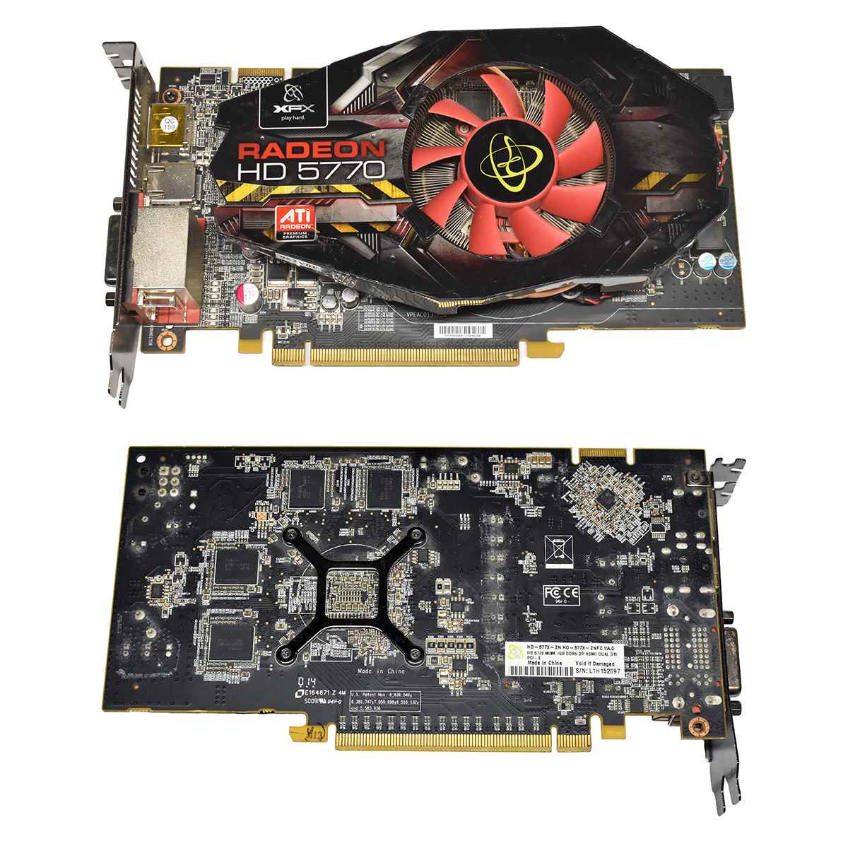 XFX HD-577X-ZN HD-577X-ZNFC AMD ATI Radeon HD 5770 Graphics Card Juniper 1GB GDDR5 PCIe 2.0 x16 HDMI DP 2x DVI FP XFX HD-577X-ZN HD-577X-ZNFC AMD ATI Radeon HD 5770 Graphics Card Juniper 1GB GDDR5 PCIe 2.0 x16 HDMI DP 2x DVI FP