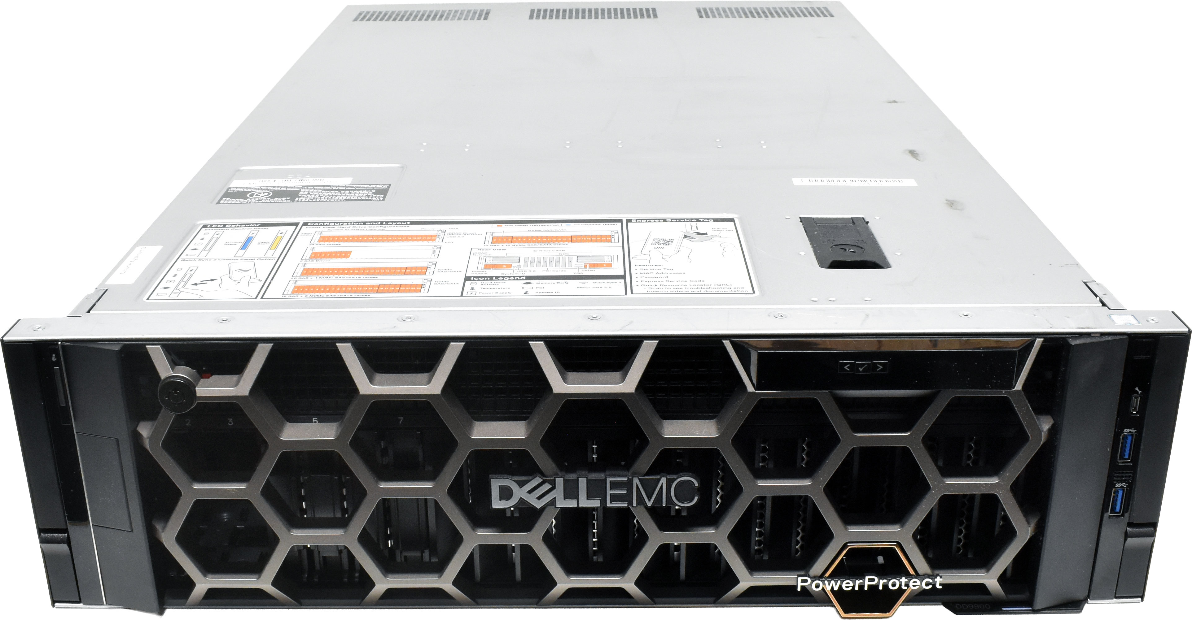 Dell EMC PowerProtect DD9900 System 0 CPU 0RAM 4x FCLGA3647 Calypso Controller Dell EMC PowerProtect DD9900 System 0 CPU 0RAM 4x FCLGA3647 Calypso Controller