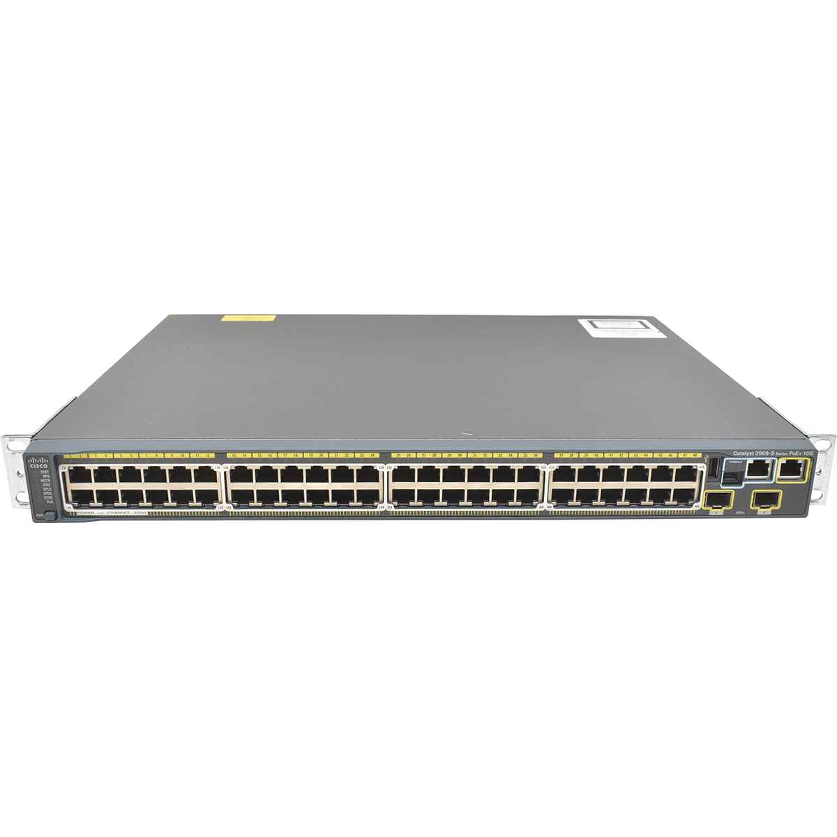Cisco WS-C2960S-48LPD-L 48-Port PoE+ RJ-45 GE 2-Port SFP+ 10G Rack Ears Cisco WS-C2960S-48LPD-L 48-Port PoE+ RJ-45 GE 2-Port SFP+ 10G Rack Ears