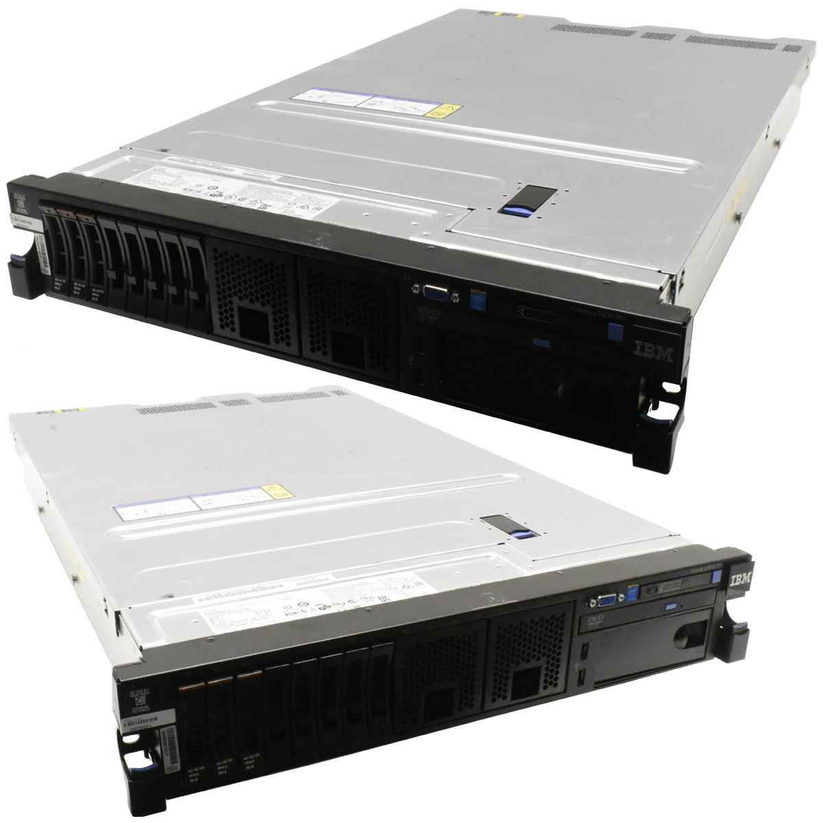 IBM x3650 M4 Server ohne CPU ohne RAM 2x Kühler 8x SFF 2,5 IBM x3650 M4 Server 1x E5-2640 CPU 6-Core 72 GB RAM 8x SFF 2,5" M5110