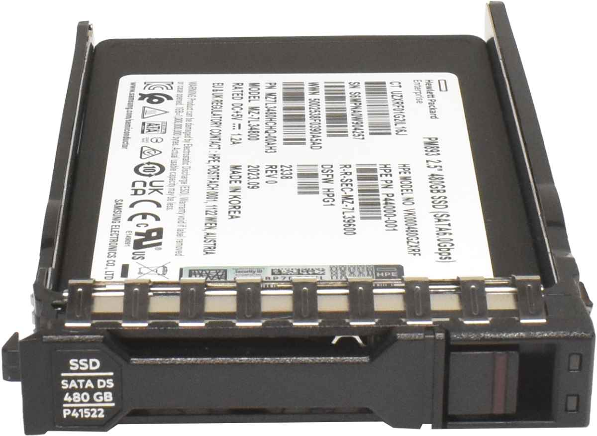HP PM893 480GB 2.5" SFF 6G SATA-III DS SSD MZ-7L34800 P41522-001