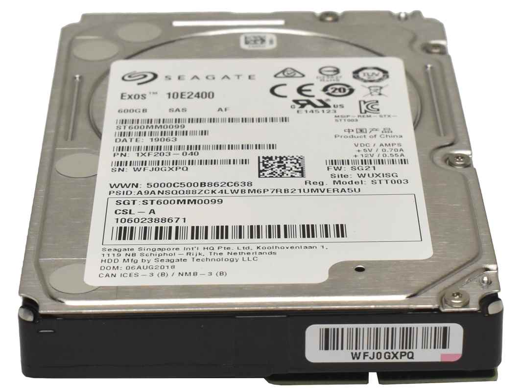 Seagate 600GB 2.5" 10K SAS HDD Festplatte ST600MM0099 1XF203-040 Seagate 600GB 2.5" 10K SAS HDD Festplatte ST600MM0099 1XF203-040