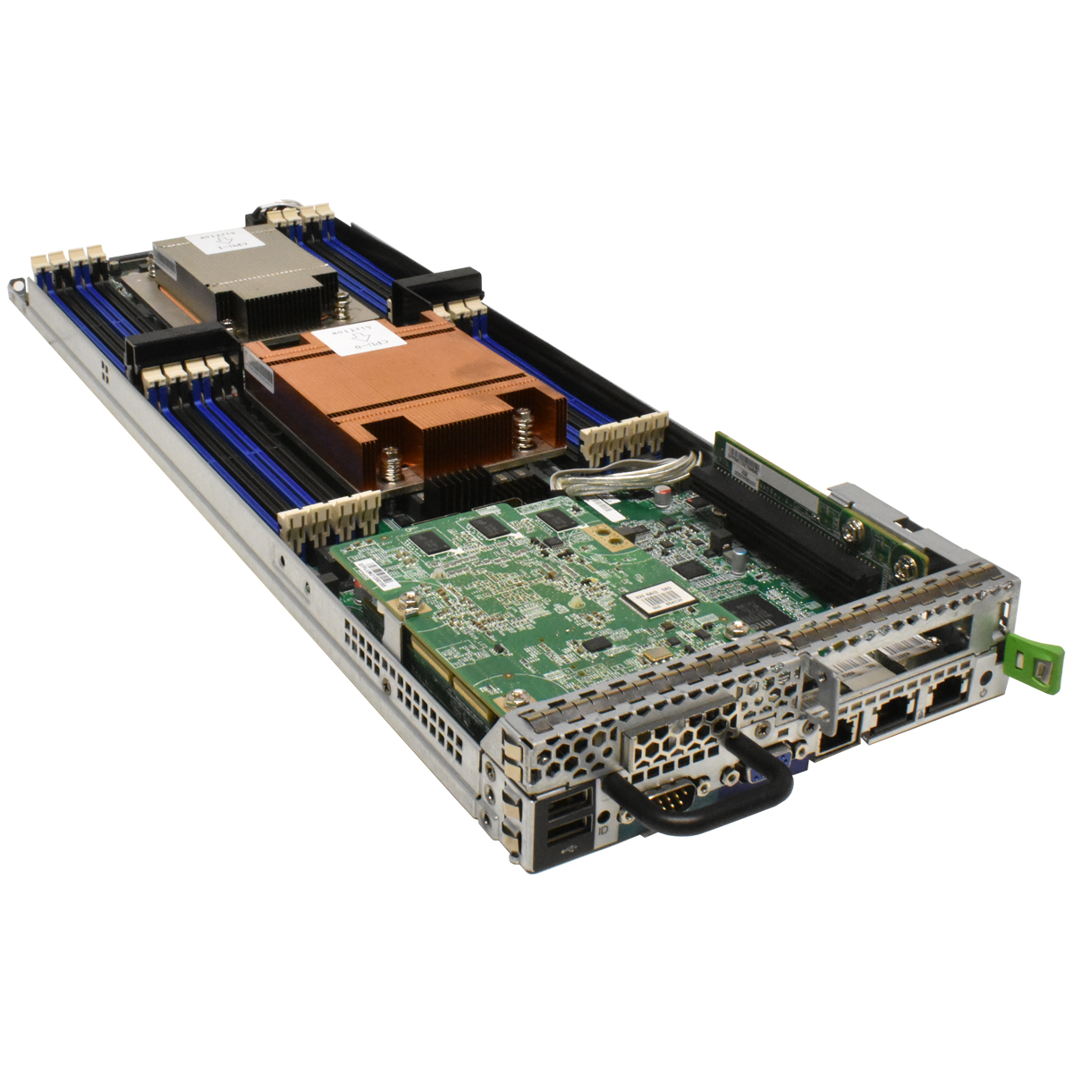 Fujitsu Primergy CX250 S2 Blade Server Chassis PN S26361-K1474-V200 S2E Controller Fujitsu Primergy CX250 S2 Blade Server 2xE5-2650 V2 16GB