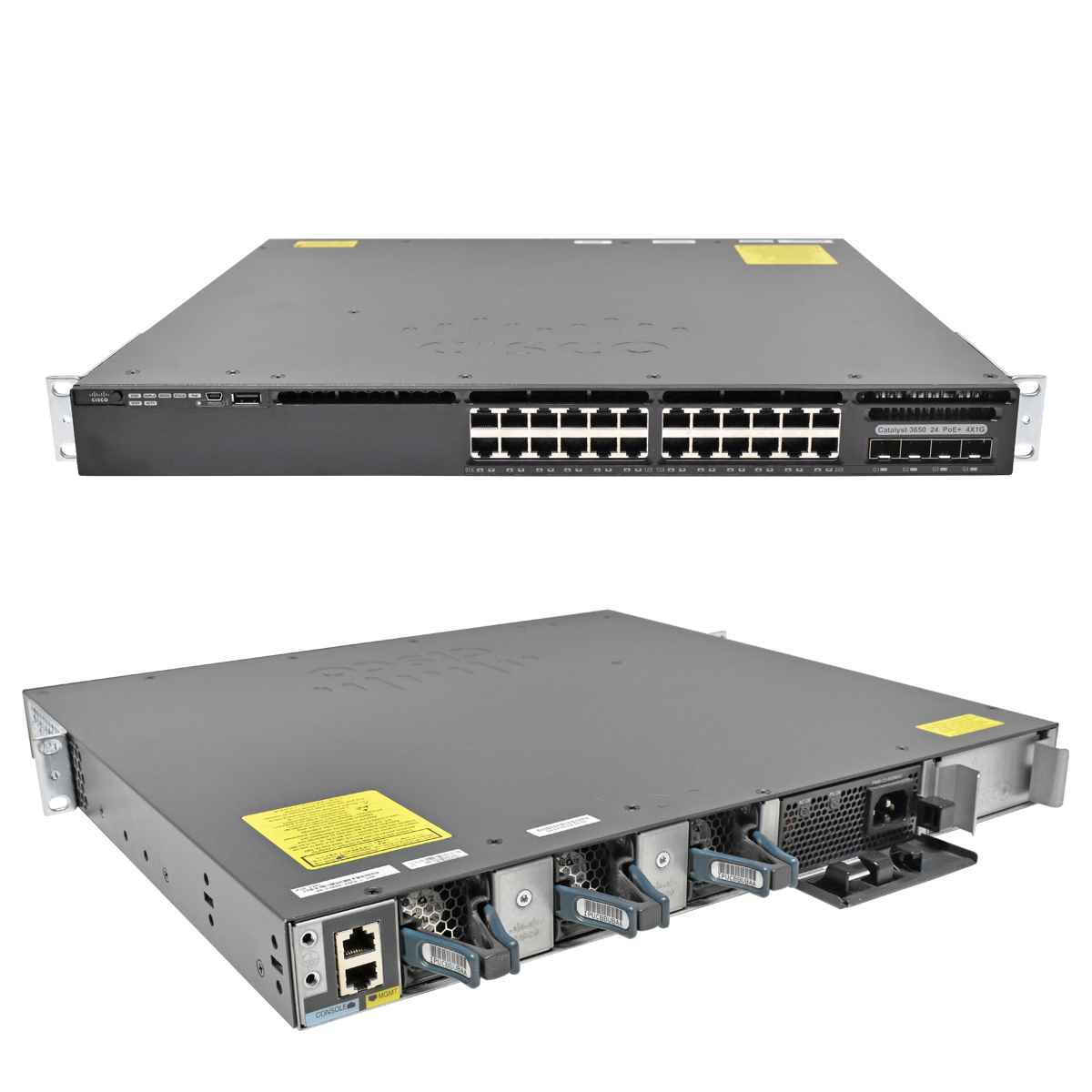 Cisco Catalyst WS-C3650-24PS-L 24-Port Gigabit PoE+ Switch 4 x SFP 2x mini GBIC Cisco Catalyst WS-C3650-24PS-L 24-Port Gigabit PoE+ Switch 4 x SFP 2x mini GBIC
