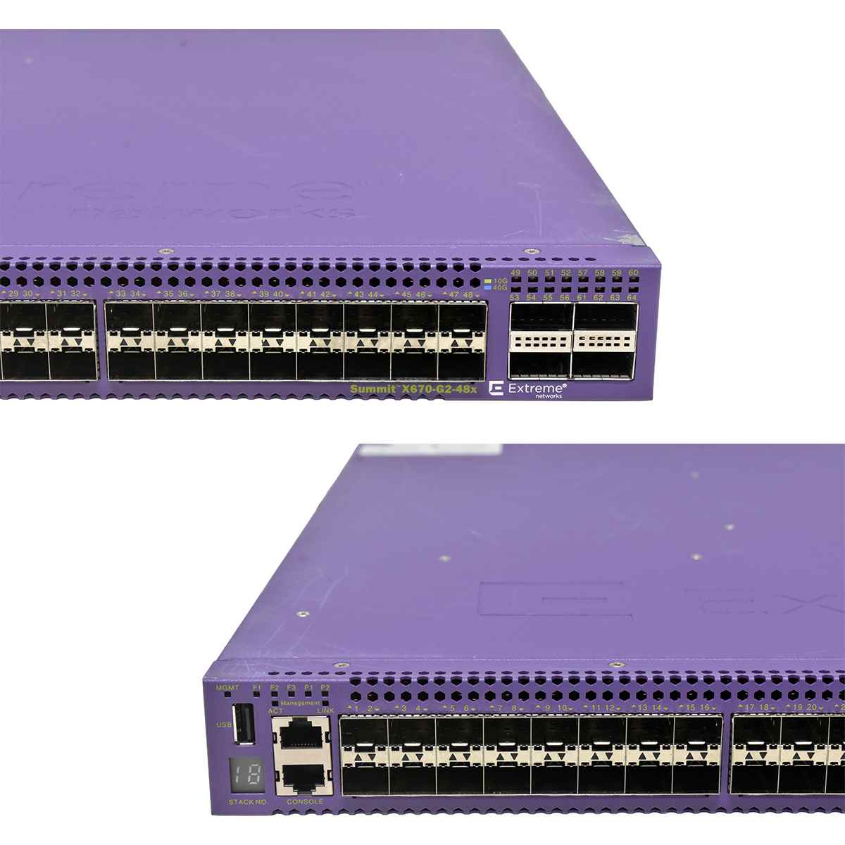 Extreme Summit X670-G2-48x-4q 17310 48-Port SFP+ 10GE Switch 4x 40G QSFP+