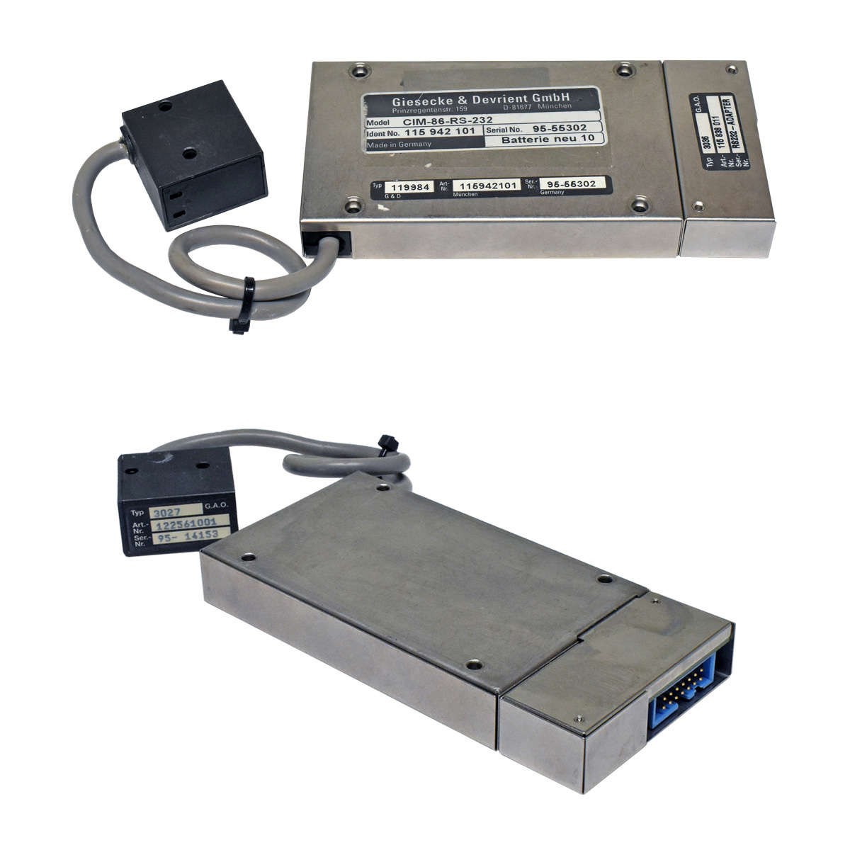 Giesecke-Devrient-CIM-Modul-CIM-86-RS-232-11594210-001.jpg Giesecke & Devrient CIM Modul CIM-86-RS-232 115942101+ RS232 Adapter 115838011+ Kamera 122561001