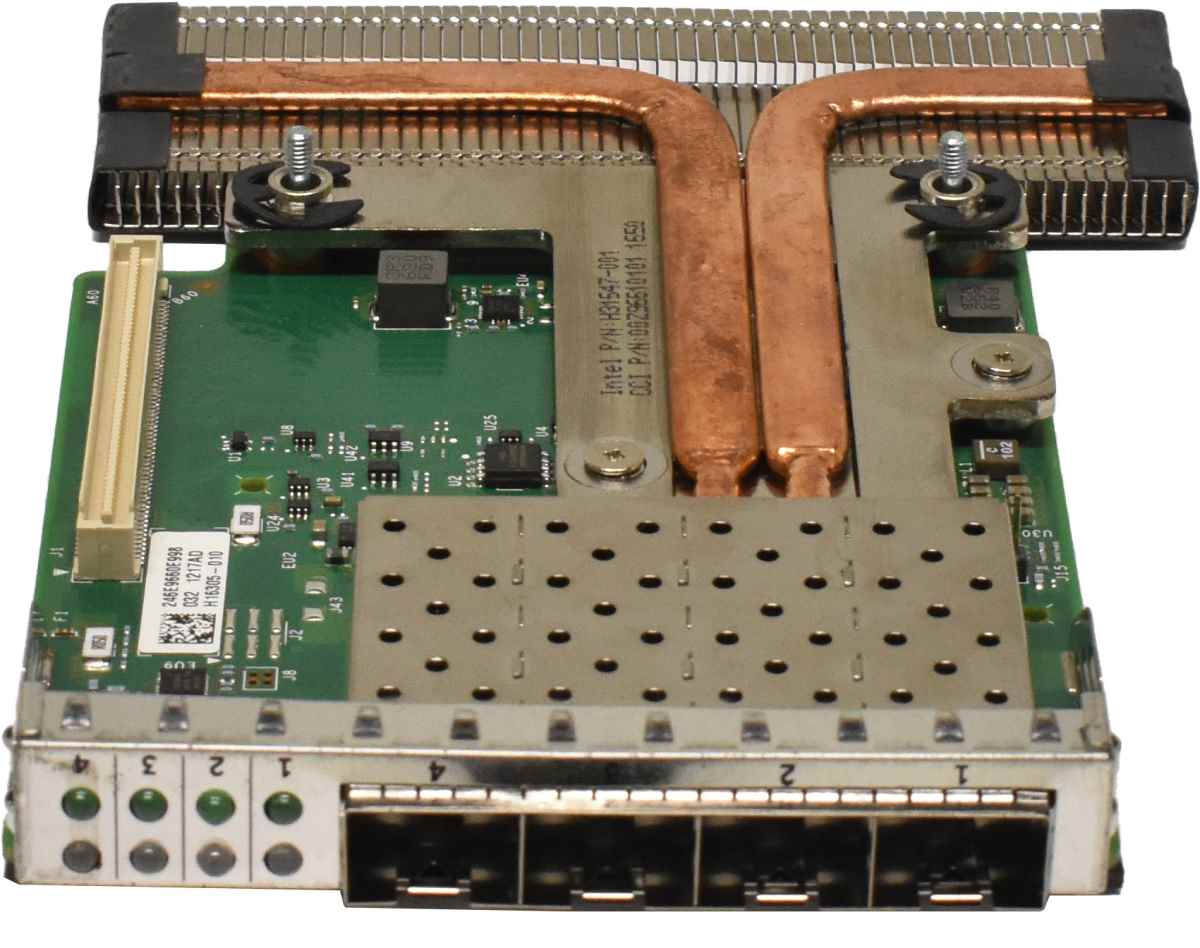 DELL Intel X710-DA4 Quad-Port Gigabit Ethernet Network Daughter Card 4x10Gbe 68M95 068M95 DELL Intel X710-DA4 Quad-Port Gigabit Ethernet Network Daughter Card 4x10Gbe 68M95 068M95