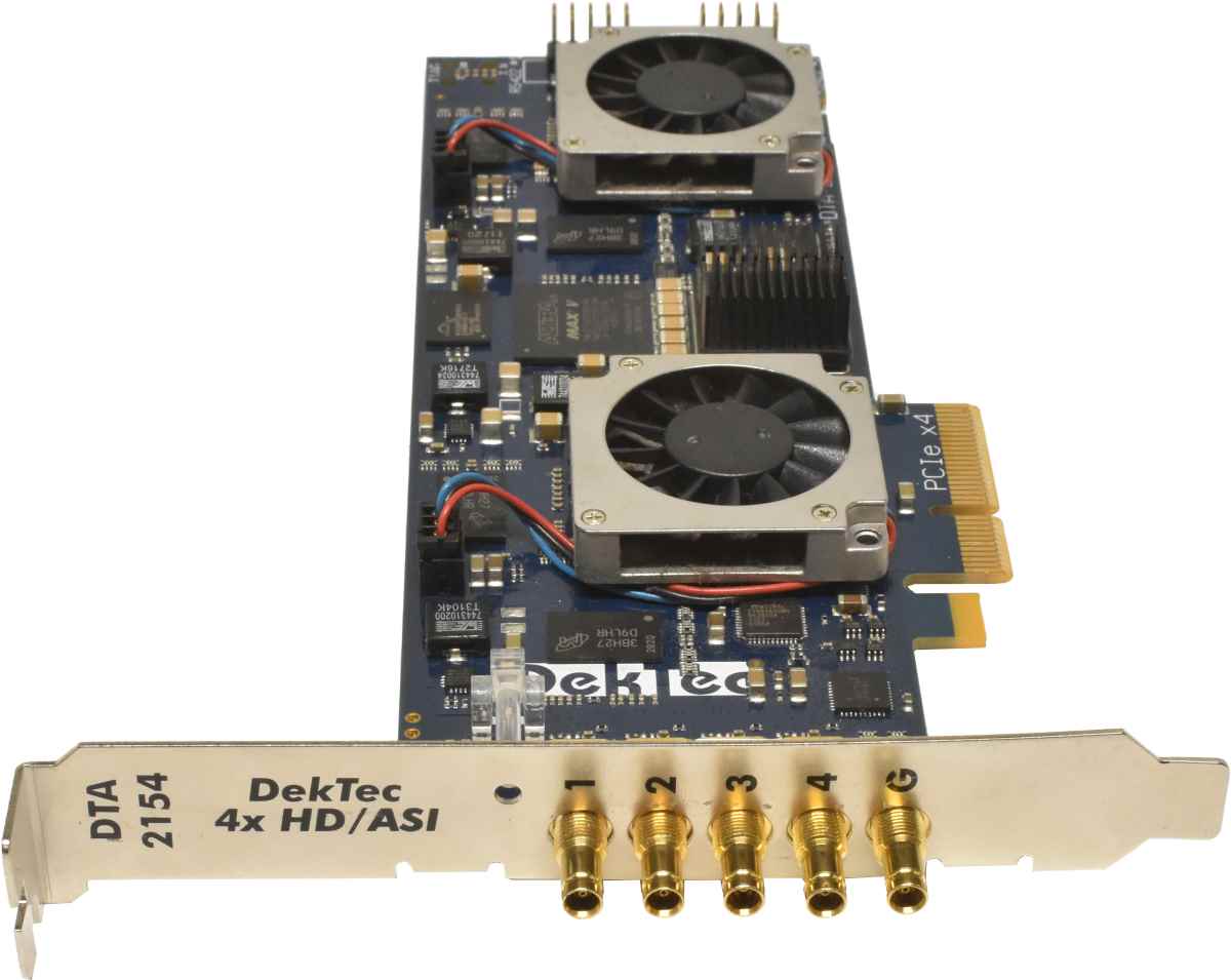 DekTec DTA-2154 R3 Quad HD-SDI / ASI Ports for PCle + genlock FP DekTec DTA-2154 R3 Quad HD-SDI / ASI Ports for PCle + genlock FP