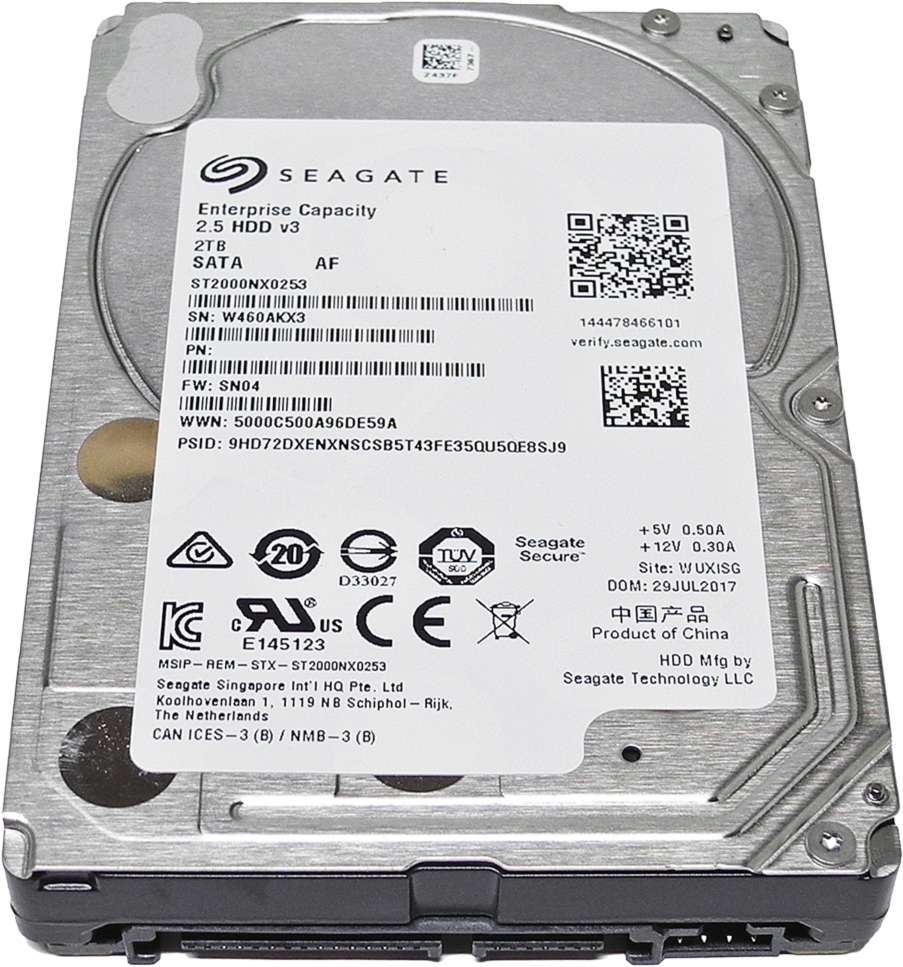 Seagate 2TB 2.5" 7.2K 6G SATA SED HDD ST2000NX0253