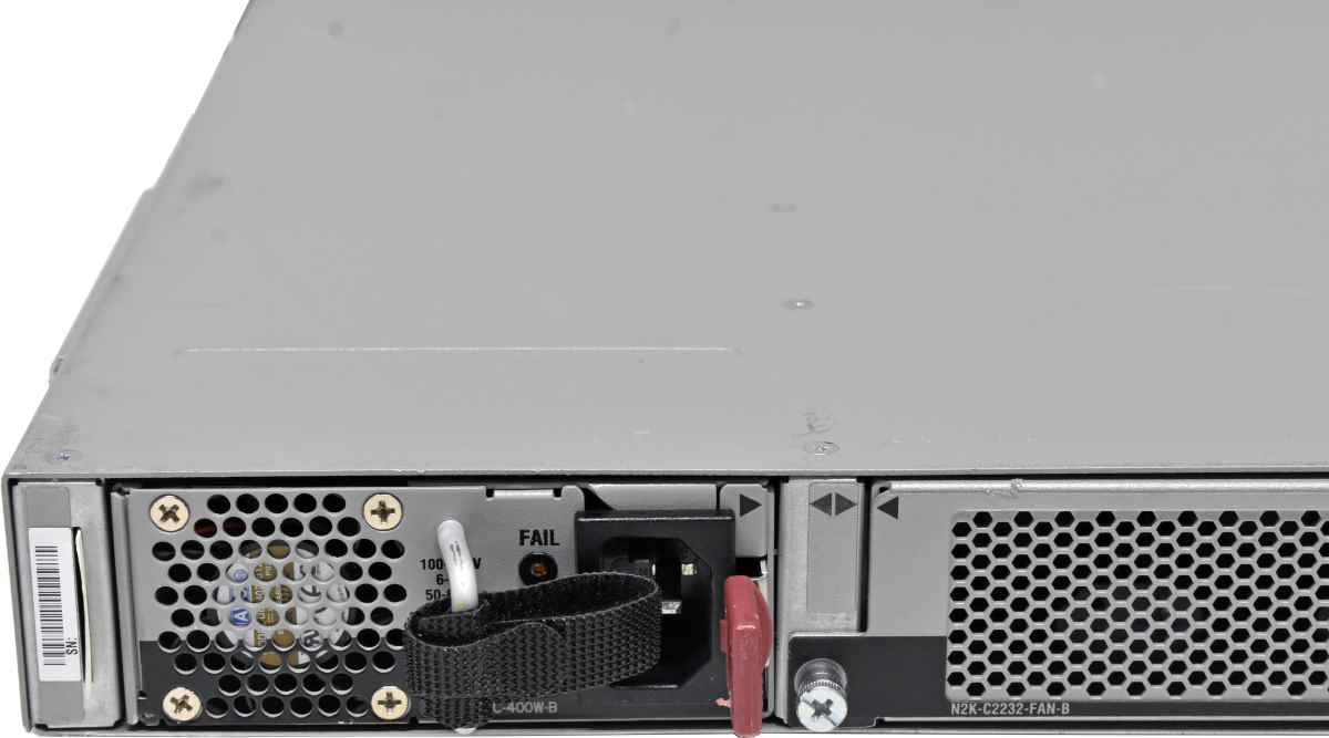 Cisco Nexus N2K-C2232TM-E-10GE 68-4482-05 32-Port RJ-45 10GE Fabric Extender 4x 10G SFP+ red PSUs +Rack Ears Cisco Nexus N2K-C2232TM-E-10GE 68-4482-05 32-Port RJ-45 10GE Fabric Extender 4x 10G SFP+ red PSUs +Rack Ears