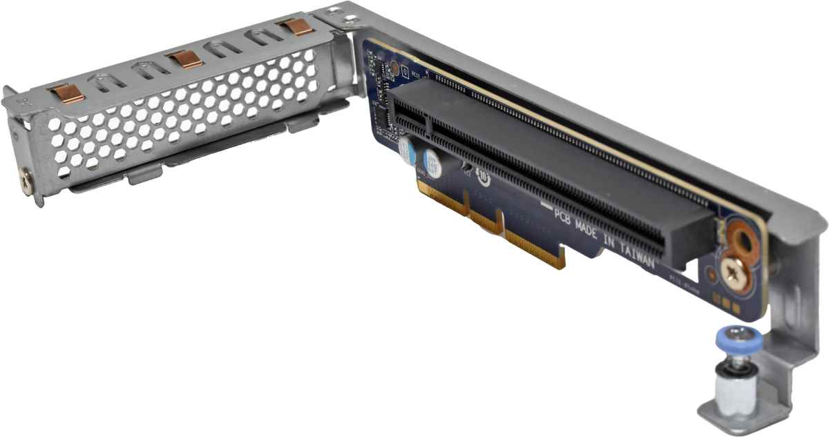 Gigabyte G292-Z20 / G292-280 PCIe x16 Low-Profile Riser Card CRSG01A + Cage Right Side