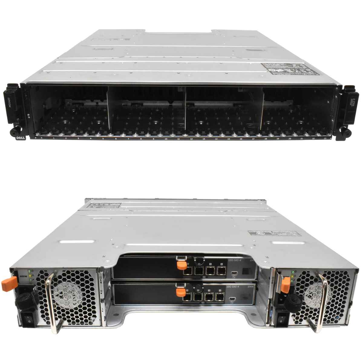 Dell PowerVault MD1420 2U 2x 12G-SAS-4 Controller V9K2G 2x PSU 24x 2.5 ohne HDD