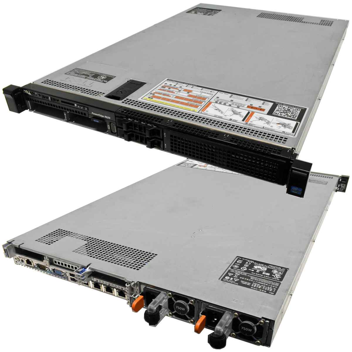 Dell PowerEdge R620  ohne CPU 0GB RAM 2xHS H310mini 4 Bay 2.5"  iDrac7