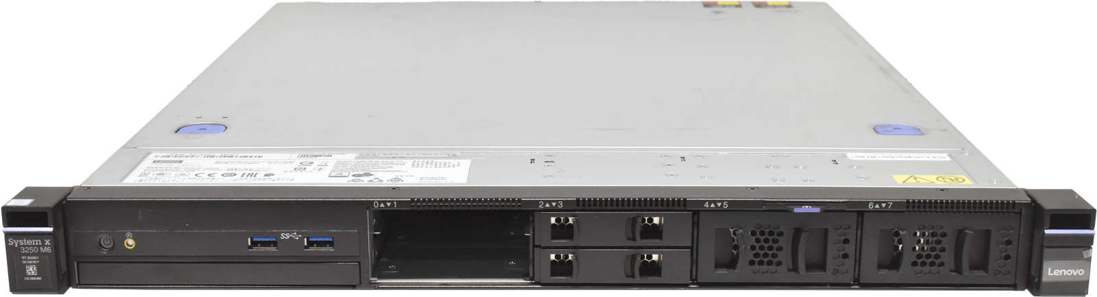 Lenovo System x3250 M6 Server E3-1240L v5 QC CPU 2.10GHz 8GB DDR4 RAM 4x SFF 2,5 M1210