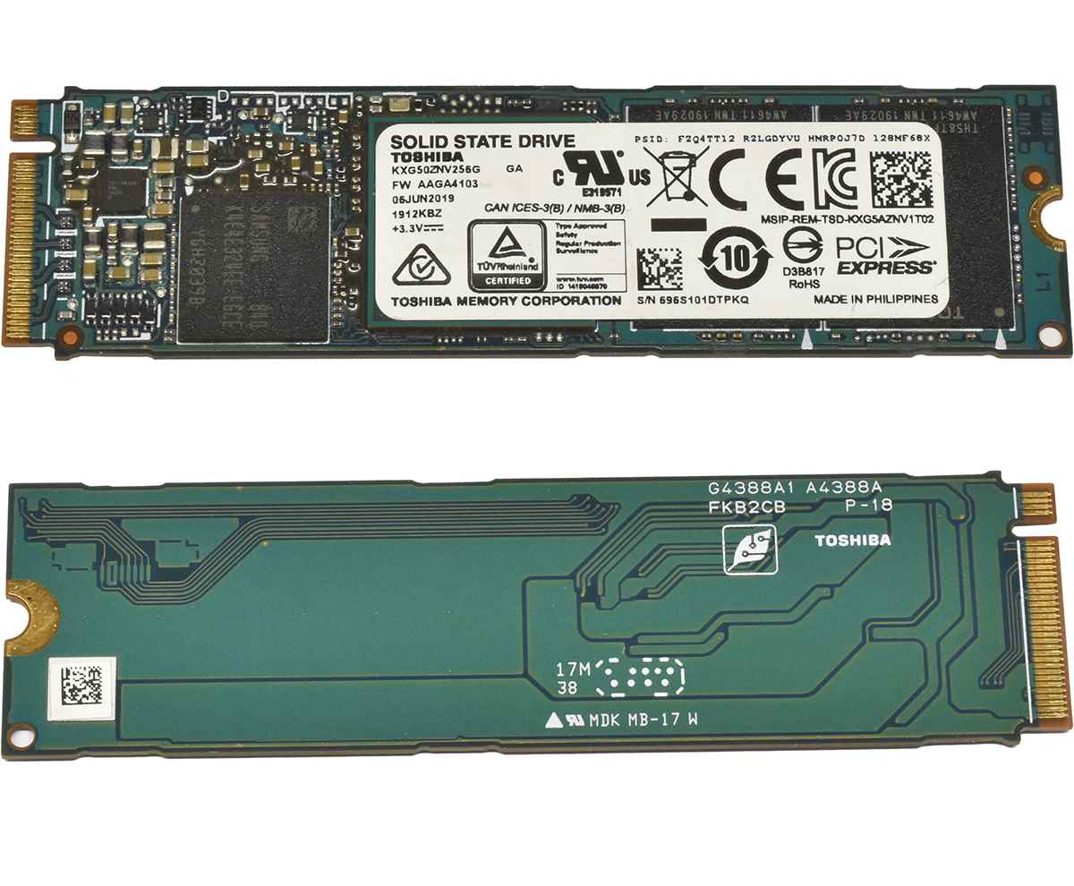 Toshiba KXG50ZNV256G SSD 256GB M.2 2280 PCIe 3.0 x4 NVMe Toshiba KXG50ZNV256G SSD 256GB M.2 2280 PCIe 3.0 x4 NVMe