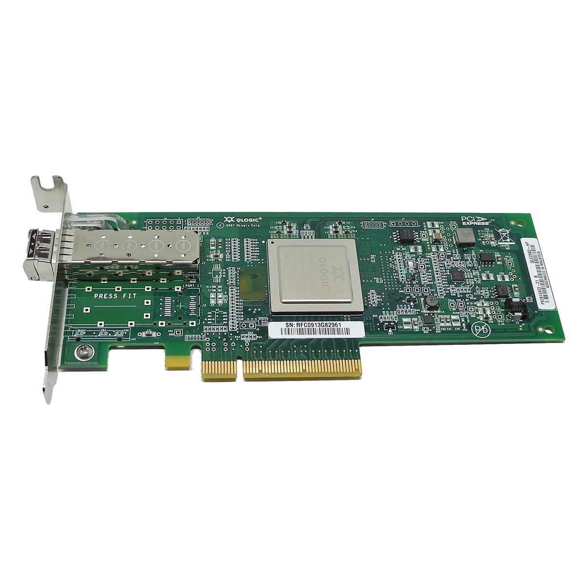 QLogic QLE2560-SUN FC Single-Port 8Gb PCIe x8 Network Adapter 371-4324-02 LP HP QLogic QLE2560-HP FC Single-Port 8Gb PCIe x8 Network Adapter 489190-001 LP