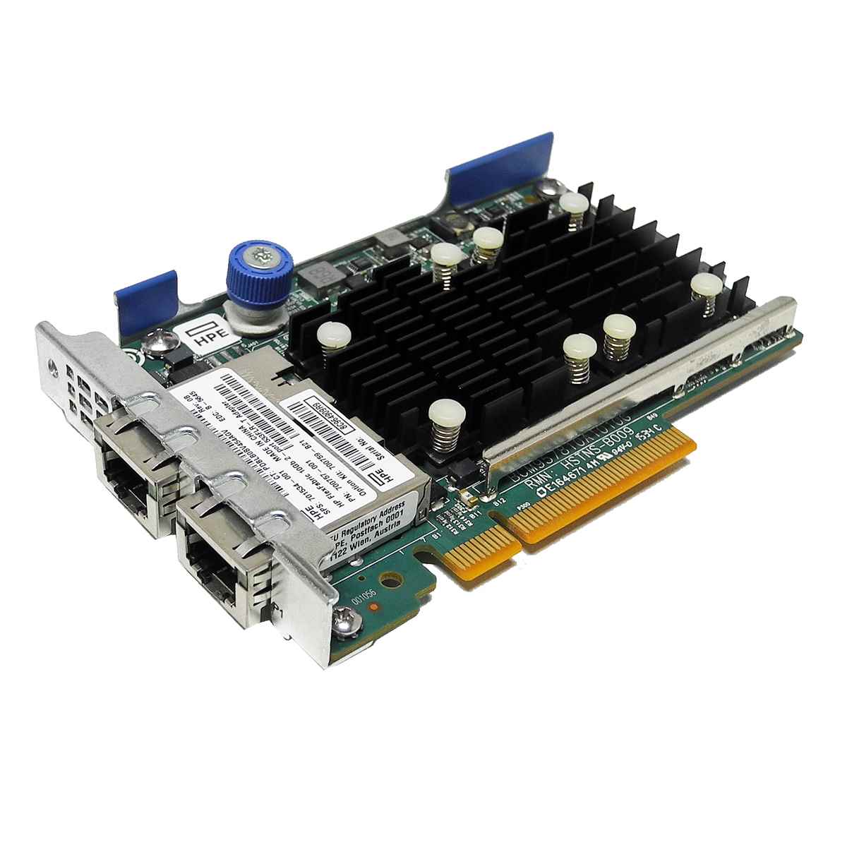HP 533FLR-T 2-Port 10GbE PCI-Express x8 Network Adapter 700757-001 701534-001 HP 533FLR-T 2-Port 10GbE PCI-Express x8 Network Adapter 700757-001 701534-001