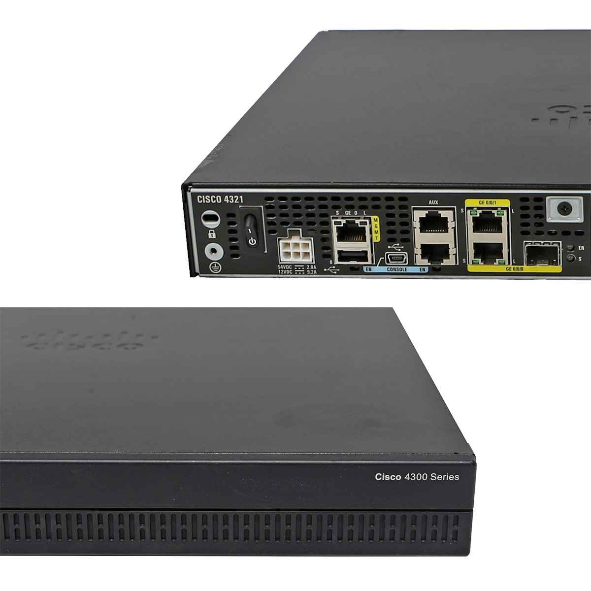 Cisco 4300 Series ISR4321/K9 GE Integrated Services Router no AC Adapter Cisco 4300 Series ISR4321/K9 GE Integrated Services Router no AC Adapter