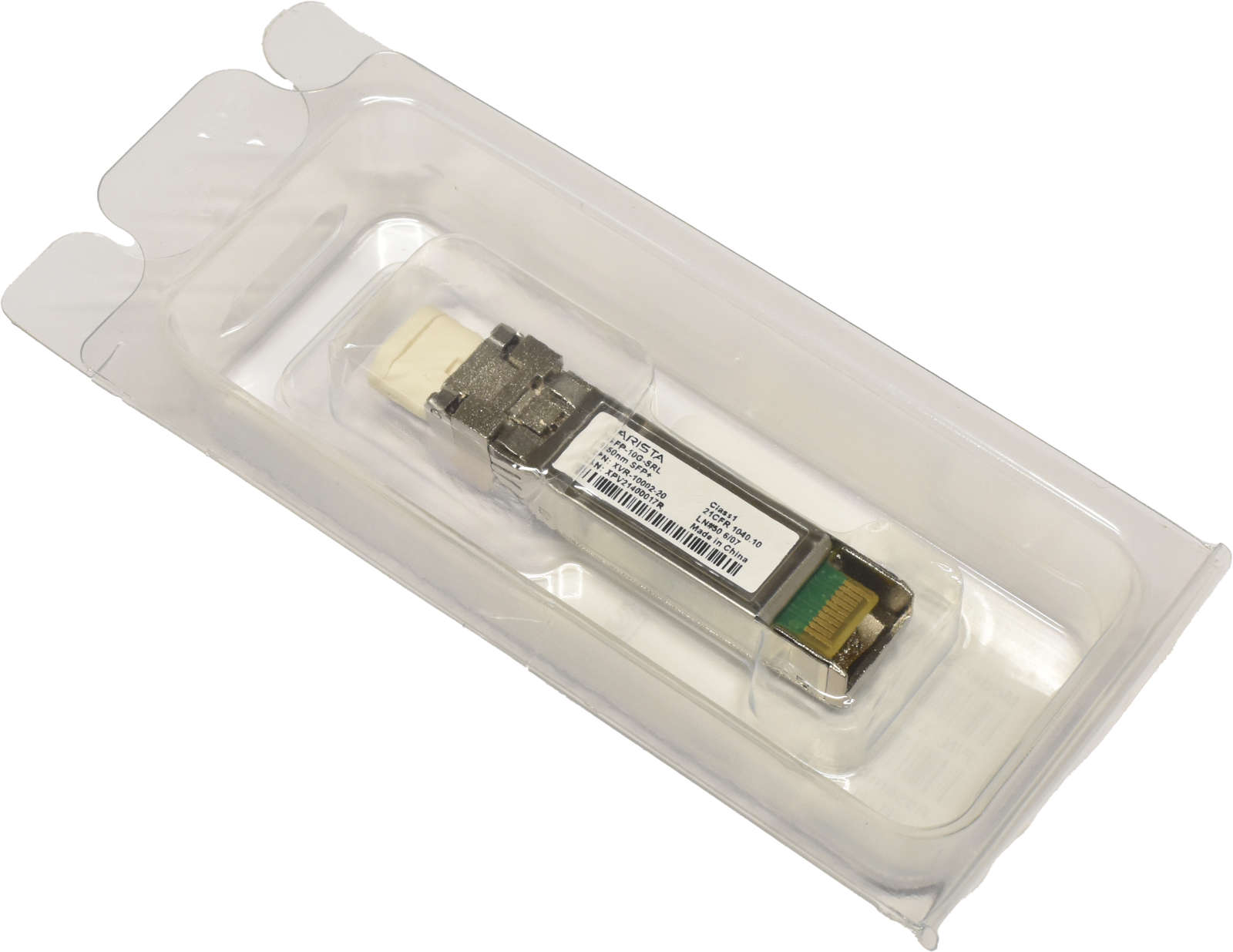 Arista Original GBIC SFP-10G-SRL 10Gbps SFP+ 850nm 100m XVR-10002-20 Rev: B0 Neu