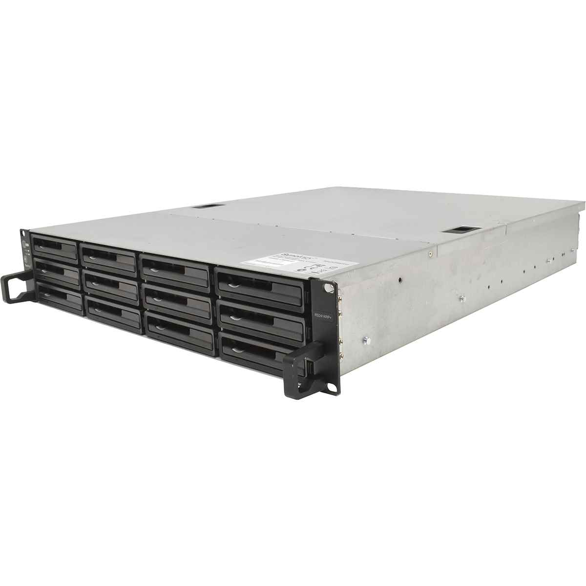 Synology RS2414RP+ NAS Rack Station Intel Atom Dual Core CPU 2GB DDR3 Ohne Festplatten 12x Rahmen