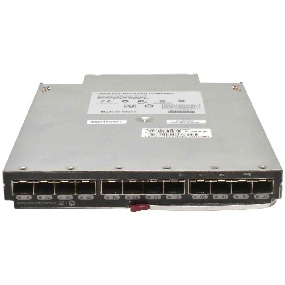 HP Brocade 16Gb SAN Switch Module 28 Port HSTNS-BC25-N C-Class BladeSystem 6548-0000 C8S47A 724425-001 HP Brocade 16Gb SAN Switch Module 28 Port HSTNS-BC25-N C-Class BladeSystem 6548-0000 C8S47A 724425-001