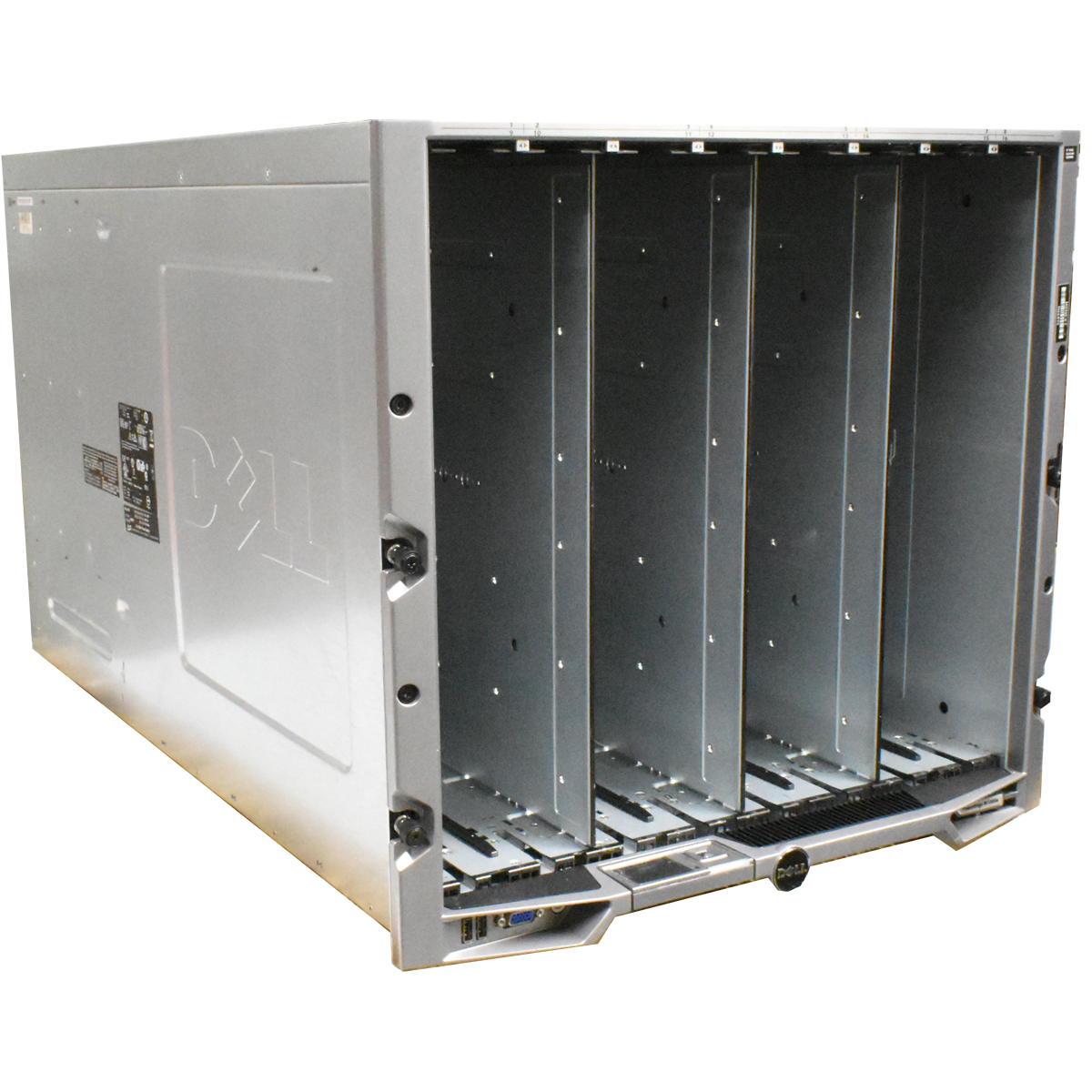 Dell PowerEdge M1000e V1 BladeCenter für M630, M640 6x E3000E-S0 PSU 2x RK095 iKVM 0K036D 10U Dell PowerEdge M1000e BladeCenter BMX01 6x C2700A PSU 2x RK095 iKVM 0K036D 10U