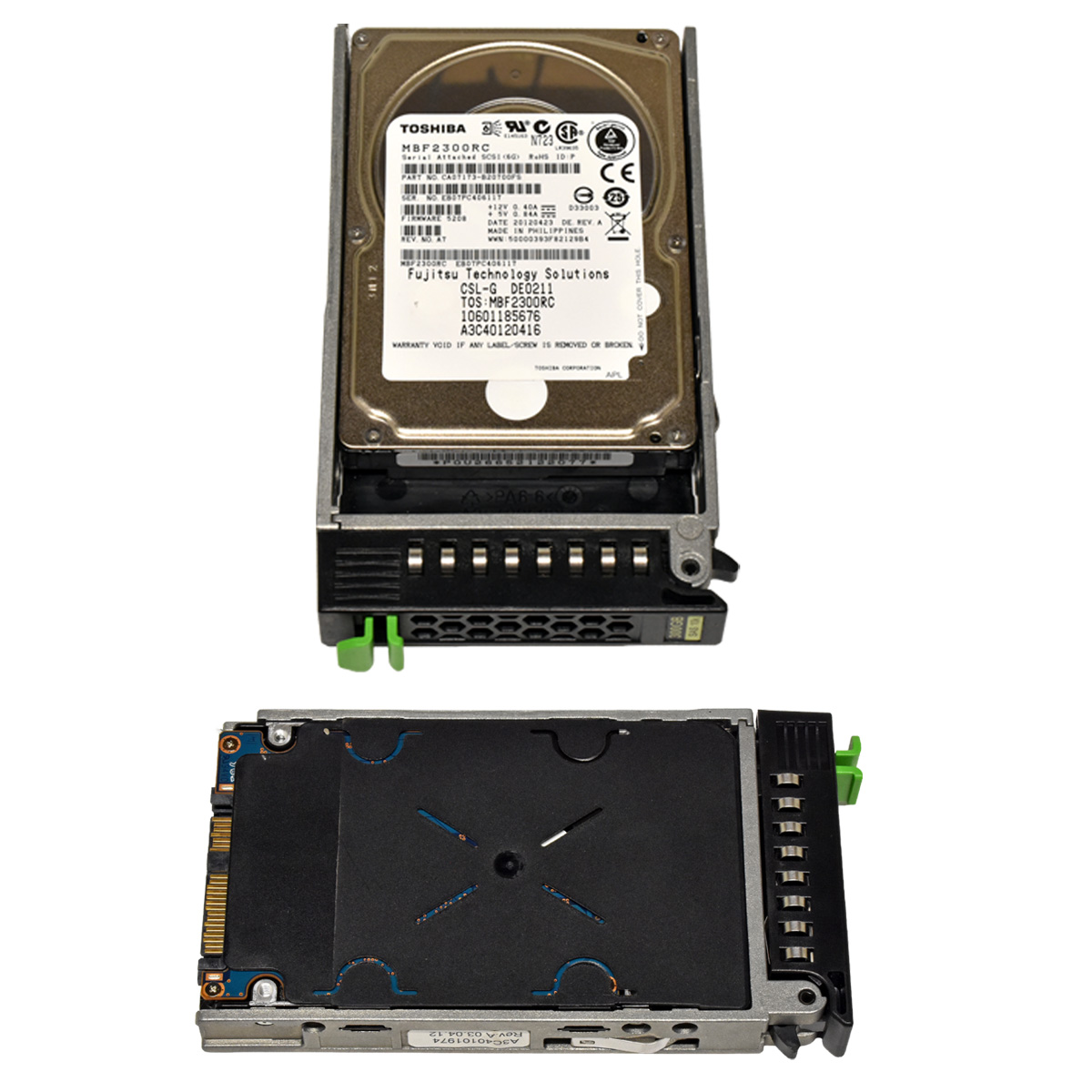 Fujitsu Toshiba 300GB 2.5" 10K 6G SAS HDD MBF2300RC A3C40120416 +Caddy A3C40101974