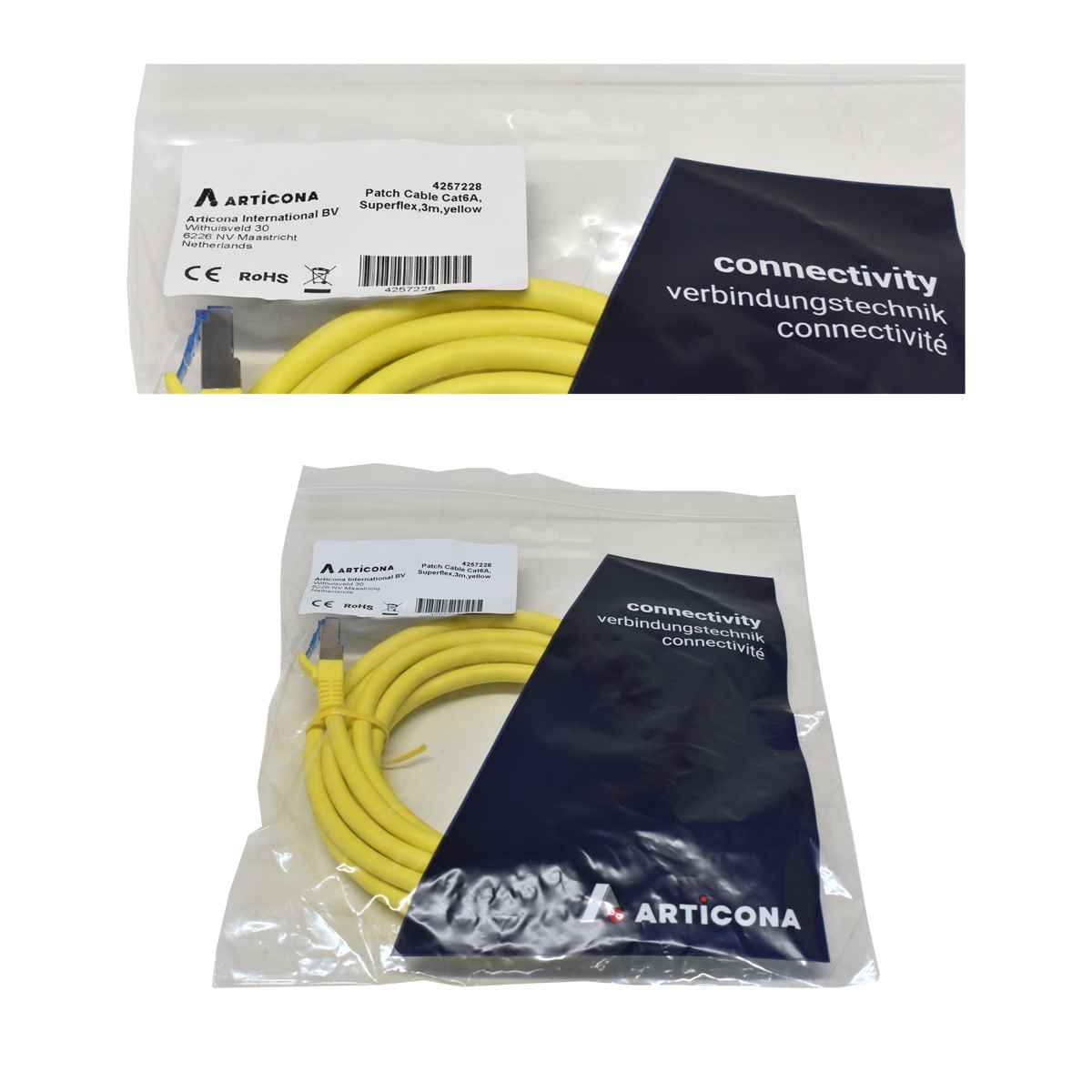 Datenkabel 3m Patch Kabel Articona 4257228 Cat6A Cable Superflex gelb !! Neu, OVP !! Datenkabel 3m Patch Kabel Articona 4257228 Cat6A Cable Superflex gelb !! Neu, OVP !!