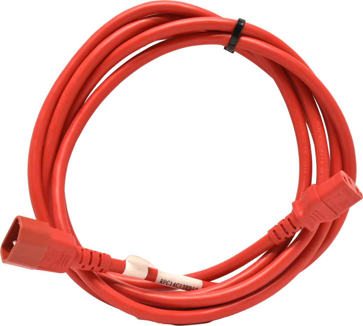50xYung Netzkabel C14 Power Kabel -ROT 3m 10A 250V Verlängerung RPC14C13RD10