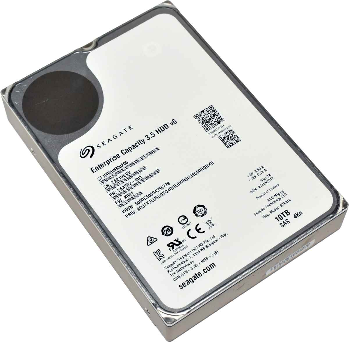 Seagate 10TB 3.5 Zoll 7.2K SAS 12G 4Kn HDD ST10000NM0206 Seagate 10TB 3.5 Zoll 7.2K SAS 12G 4Kn HDD ST10000NM0206