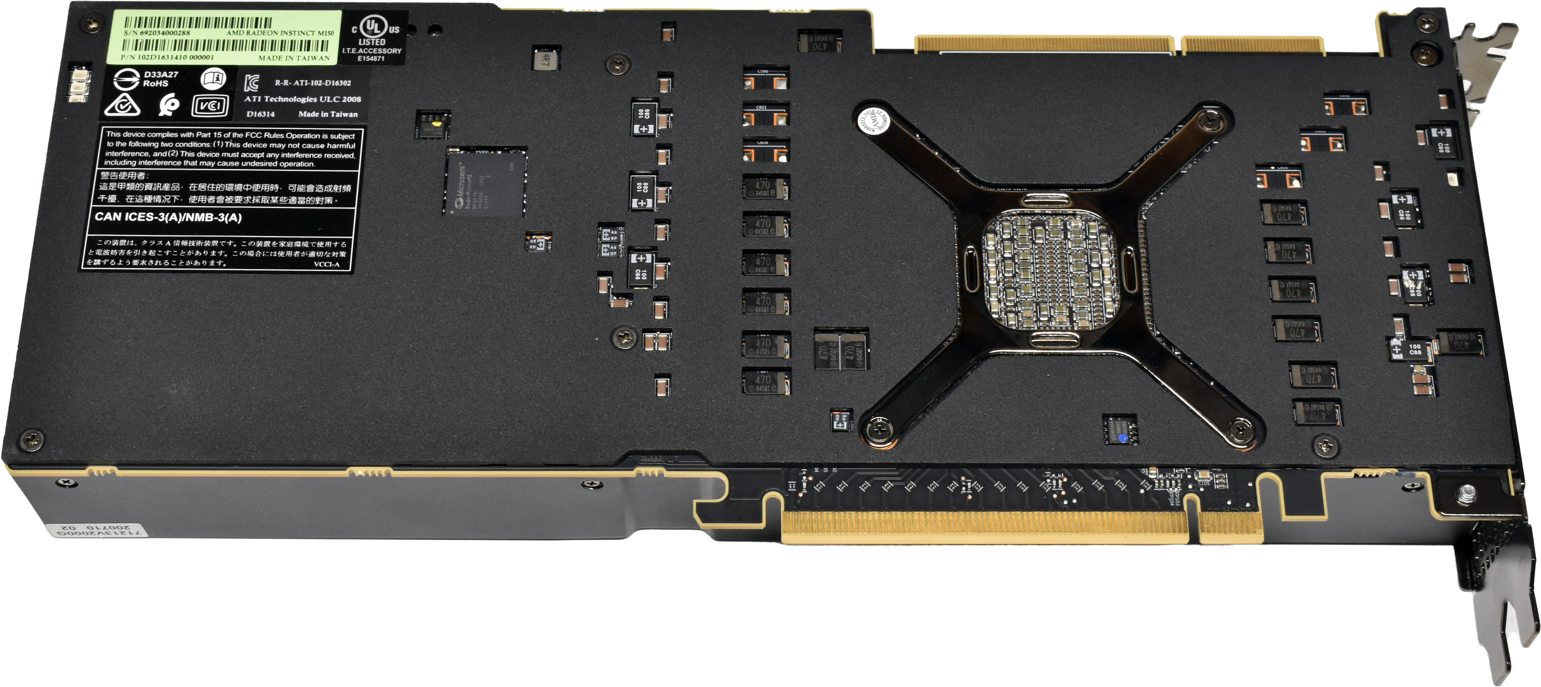 AMD Radeon Instinct MI50 32GB HBM2 Vega 20 AI HPC Grafikkarte PCIe 4.0