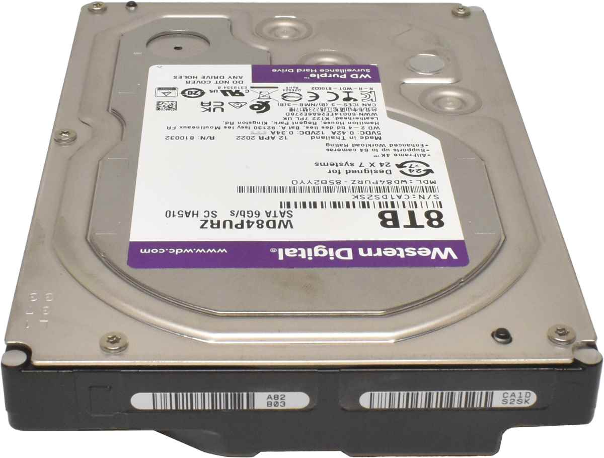Western Digital Purple 8TB 3.5" 5.4K SATA 6G HDD Festplatte WD84PURZ-85B2YY0