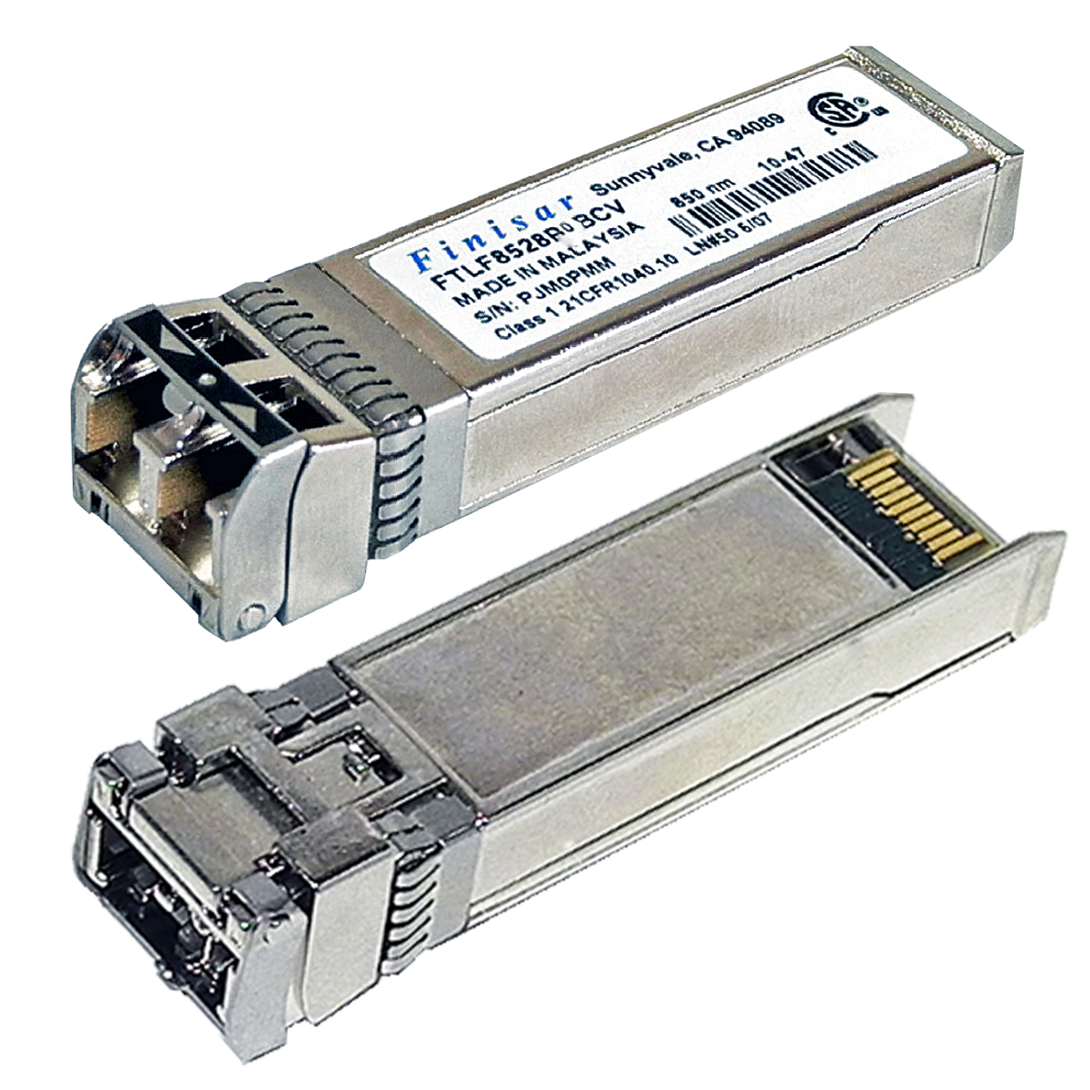 Finisar FTLF8528P3BCV-QL SFP+ 8.5 Gb Transceiver Finisar FTLF8528P3BCV-QL SFP+ 8.5 Gb Transceiver