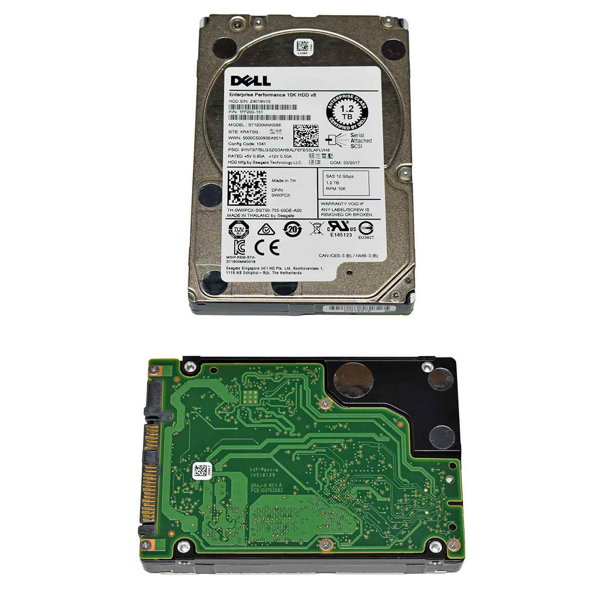 Dell Seagate 1.2TB 2.5" 10K 12G SAS HDD Festplatte ST1200MM0088 Server Storage Dell Seagate 036RH9 ST1200MM0088 1FF200-150 1.2TB 12G 2.5" 10K SAS HDD Festplatte
