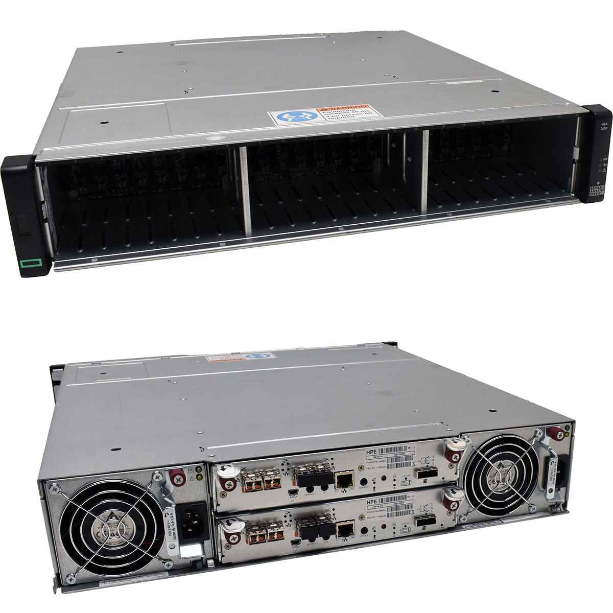 HP MSA 2050 SFF Enclosure 2x 6G x2 Controller 717870-001 24x SFF 2.5 noHDD